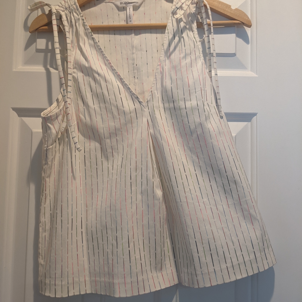 BCBGMaxAzria Multicolor Striped Tank Top